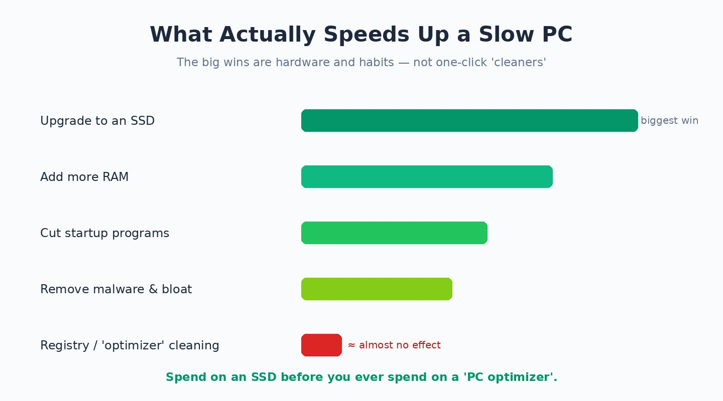 What actually speeds up a PC What actually speeds up a slow PC