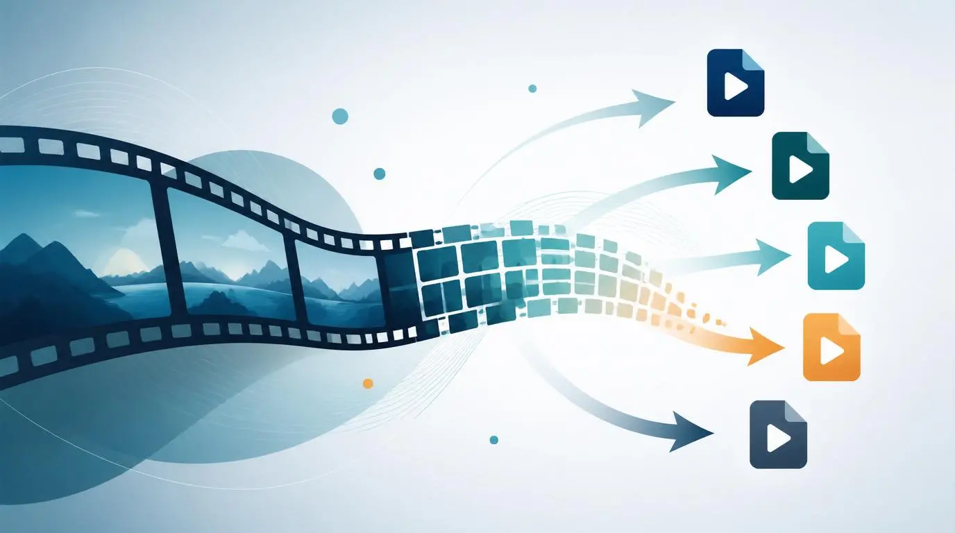 Video format conversion Converting a video into different file formats